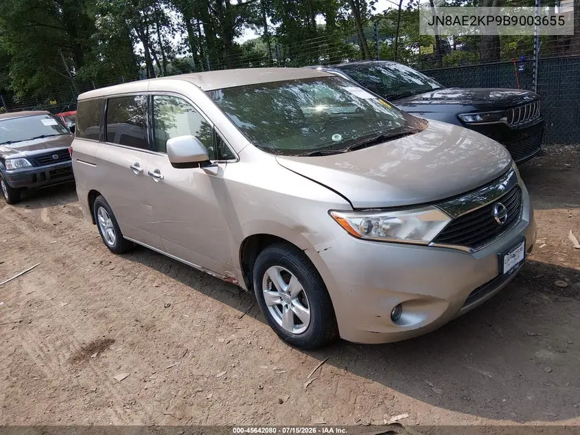 2011 Nissan Quest Sv VIN: JN8AE2KP9B9003655 Lot: 45642080