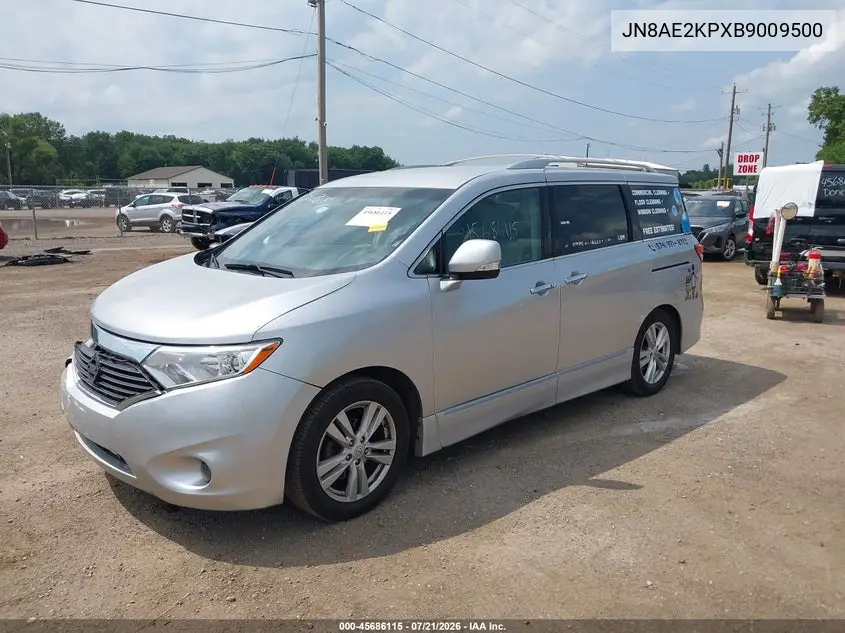 2011 Nissan Quest Sl VIN: JN8AE2KPXB9009500 Lot: 45686115