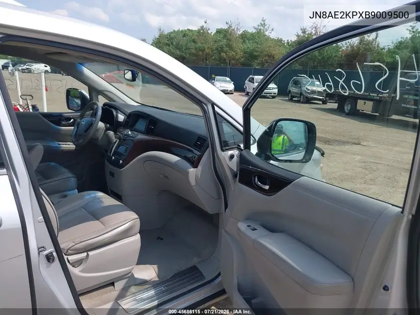 2011 Nissan Quest Sl VIN: JN8AE2KPXB9009500 Lot: 45686115