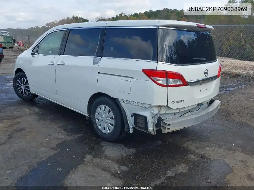JN8AE2KP7C9038969 2012 Nissan Quest S
