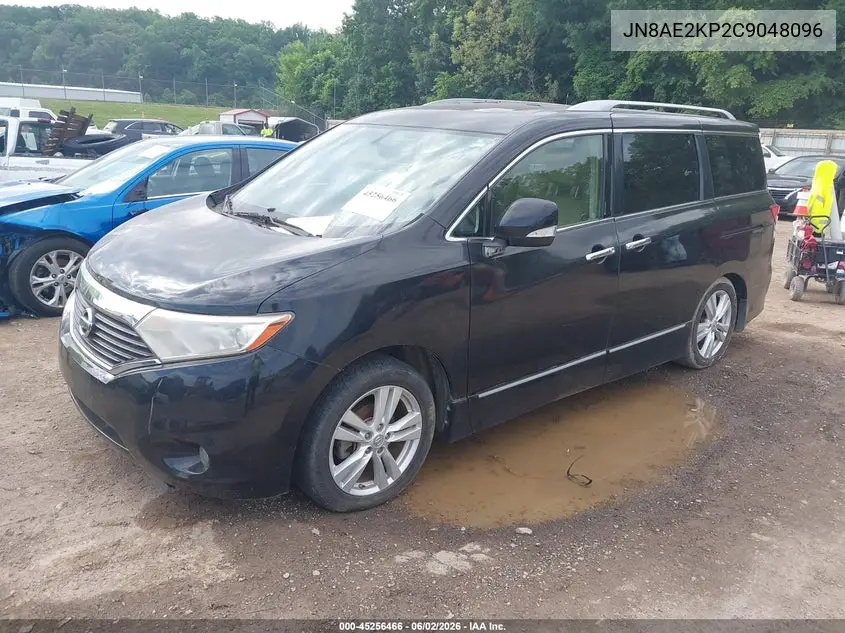 2012 Nissan Quest Le VIN: JN8AE2KP2C9048096 Lot: 45256466