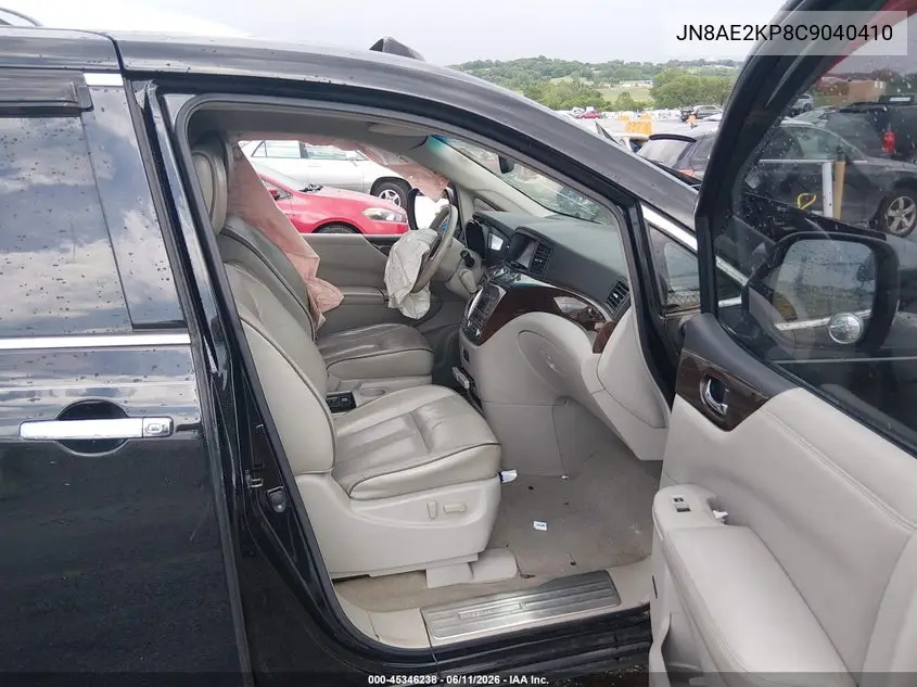 2012 Nissan Quest Le VIN: JN8AE2KP8C9040410 Lot: 45346238