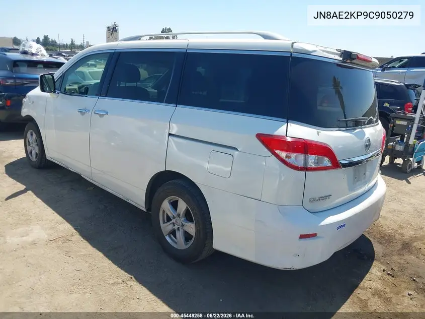 2012 Nissan Quest Sv VIN: JN8AE2KP9C9050279 Lot: 45449258
