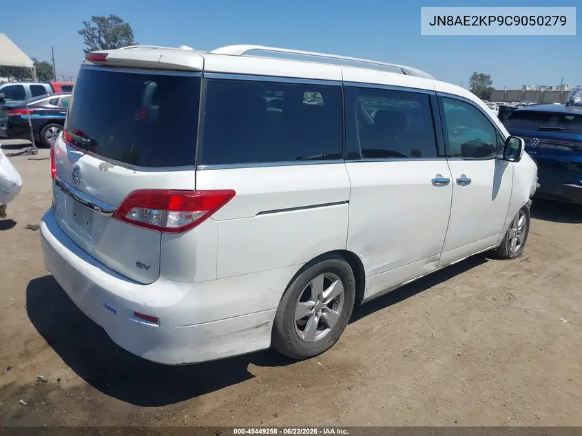 2012 Nissan Quest Sv VIN: JN8AE2KP9C9050279 Lot: 45449258