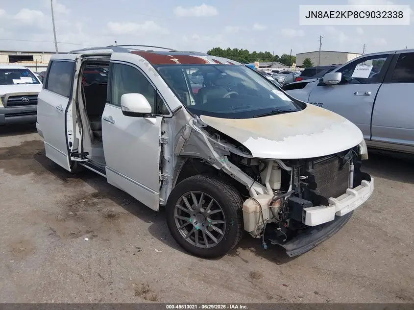 2012 Nissan Quest Le VIN: JN8AE2KP8C9032338 Lot: 45513021