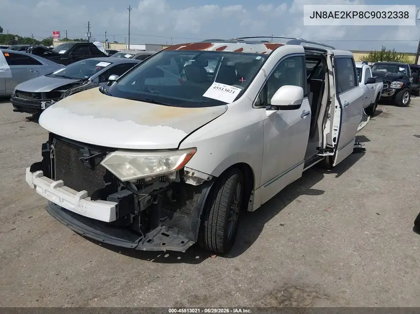 2012 Nissan Quest Le VIN: JN8AE2KP8C9032338 Lot: 45513021