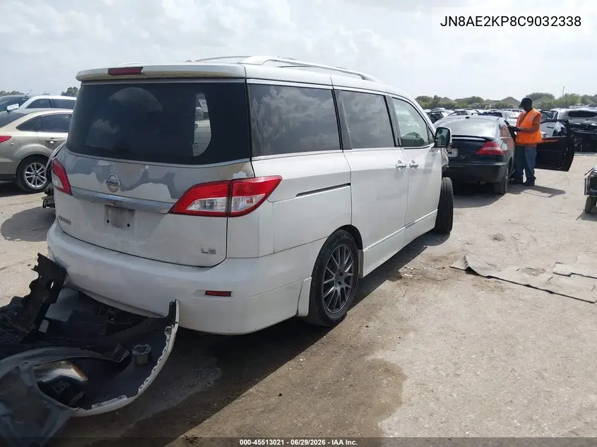 2012 Nissan Quest Le VIN: JN8AE2KP8C9032338 Lot: 45513021