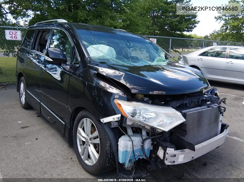 2012 Nissan Quest Le VIN: JN8AE2KP1C9046680 Lot: 45529619