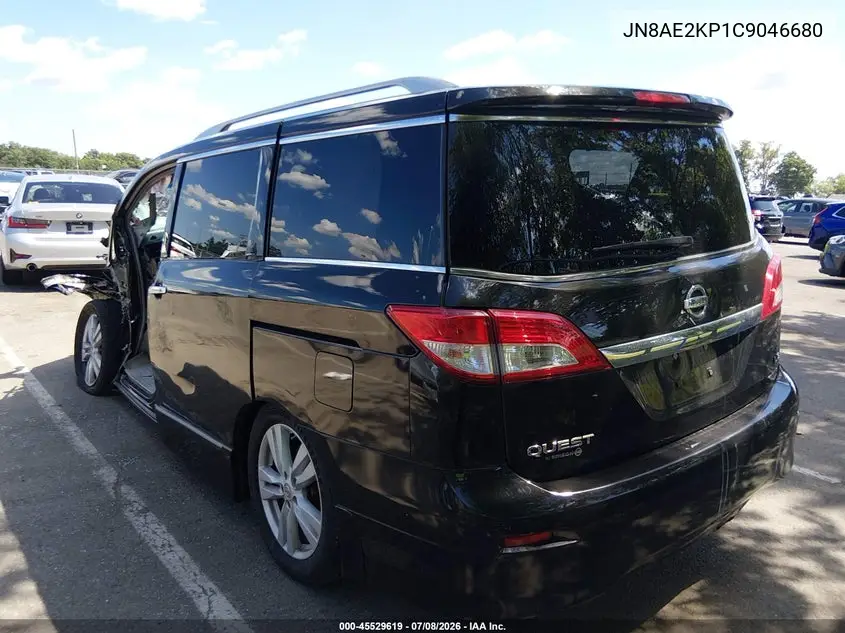 2012 Nissan Quest Le VIN: JN8AE2KP1C9046680 Lot: 45529619