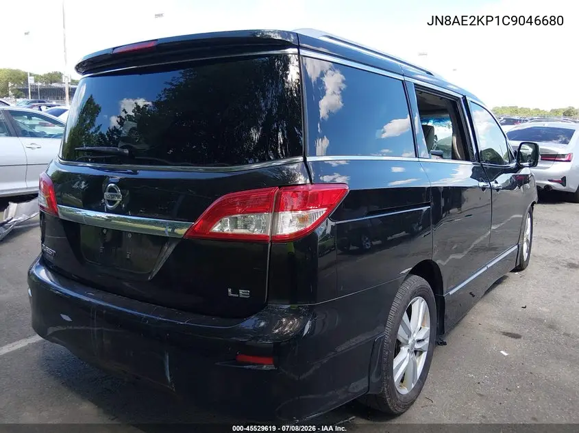 2012 Nissan Quest Le VIN: JN8AE2KP1C9046680 Lot: 45529619