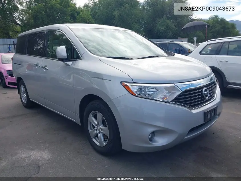 2012 Nissan Quest Sv VIN: JN8AE2KP0C9043673 Lot: 45535867