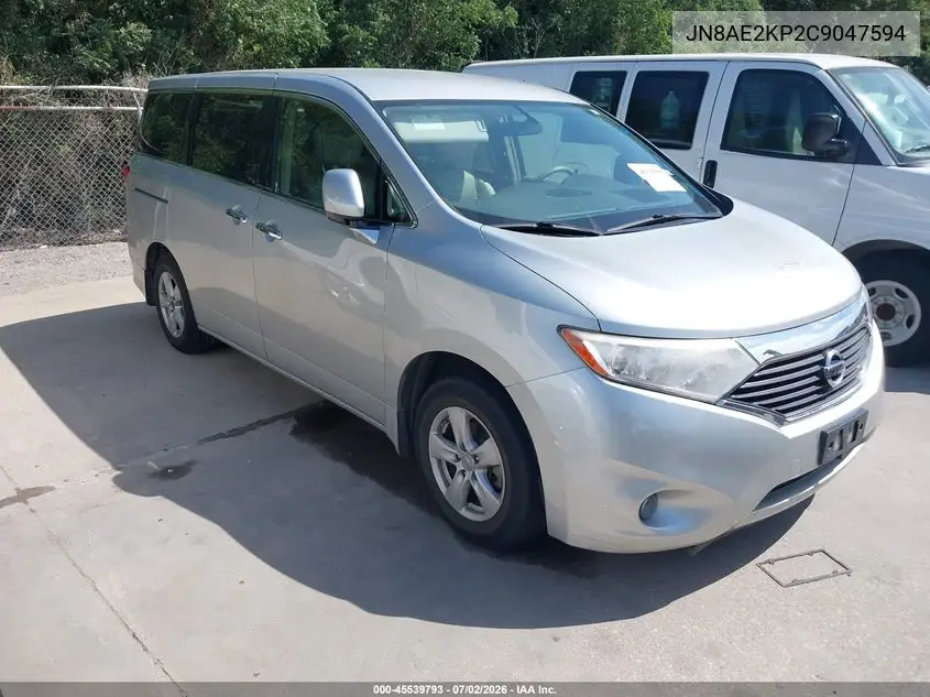 2012 Nissan Quest Sv VIN: JN8AE2KP2C9047594 Lot: 45539793