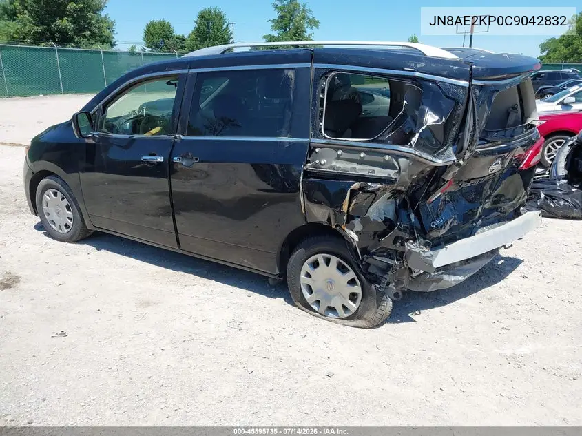 2012 Nissan Quest S VIN: JN8AE2KP0C9042832 Lot: 45595735