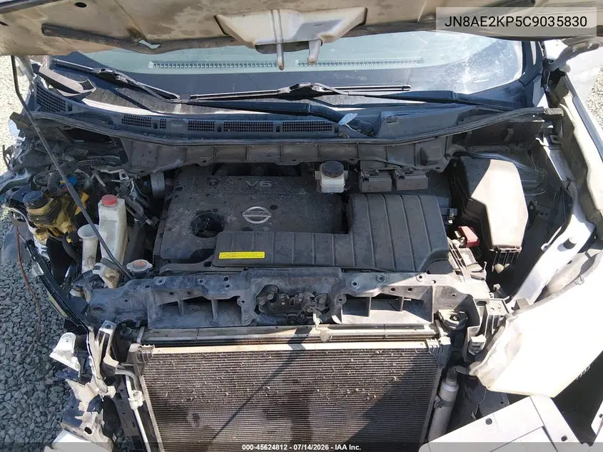 2012 Nissan Quest Sv VIN: JN8AE2KP5C9035830 Lot: 45624812