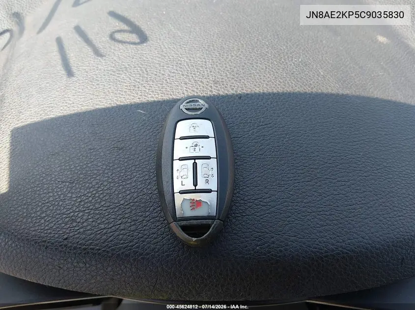 2012 Nissan Quest Sv VIN: JN8AE2KP5C9035830 Lot: 45624812