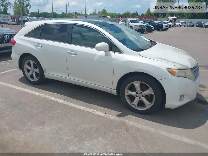 2012 Nissan Quest Le VIN: JN8AE2KP8C9039287 Lot: 45639339