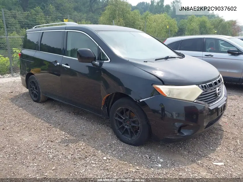 2012 Nissan Quest S VIN: JN8AE2KP2C9037602 Lot: 45653323