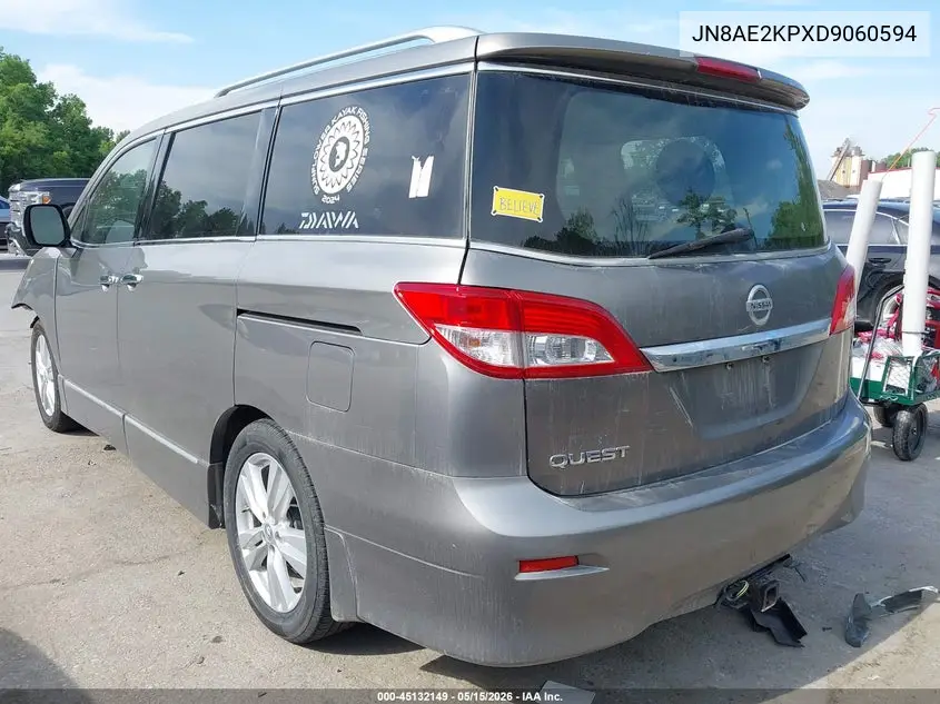 2013 Nissan Quest Sl VIN: JN8AE2KPXD9060594 Lot: 45132149
