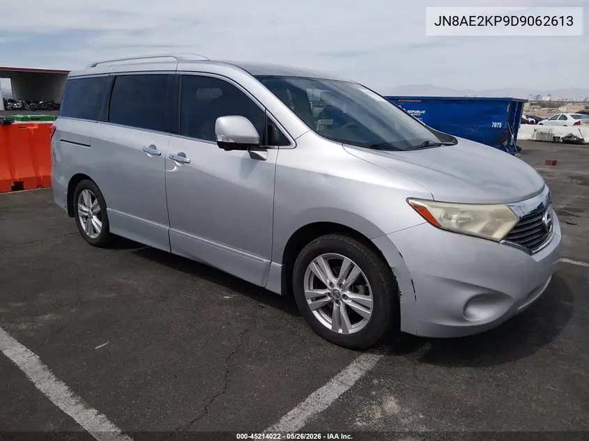 2013 Nissan Quest Le VIN: JN8AE2KP9D9062613 Lot: 45214022