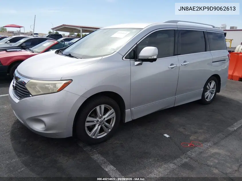 2013 Nissan Quest Le VIN: JN8AE2KP9D9062613 Lot: 45214022