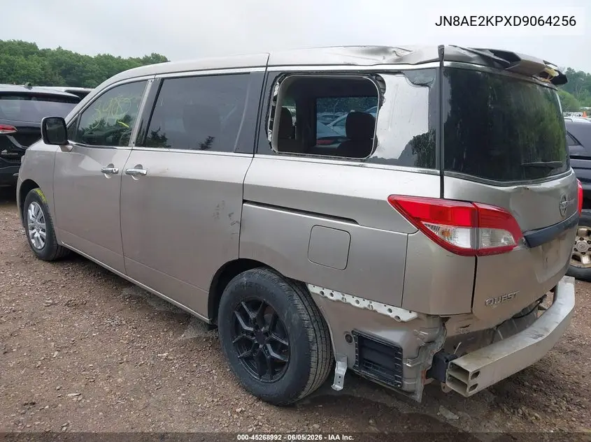 2013 Nissan Quest S VIN: JN8AE2KPXD9064256 Lot: 45268992