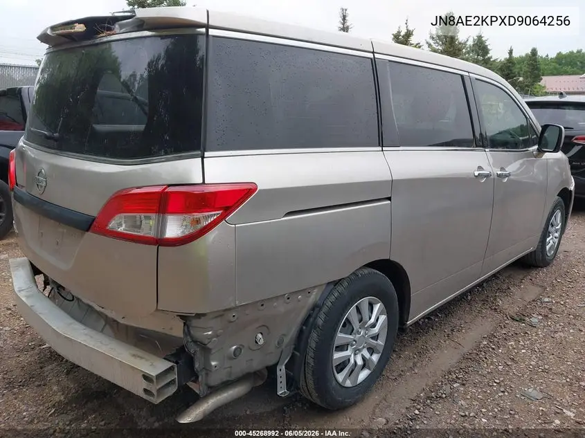 2013 Nissan Quest S VIN: JN8AE2KPXD9064256 Lot: 45268992