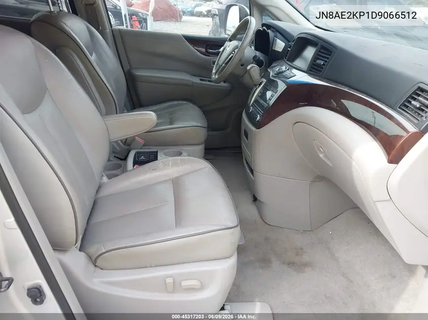 2013 Nissan Quest Le VIN: JN8AE2KP1D9066512 Lot: 45317203