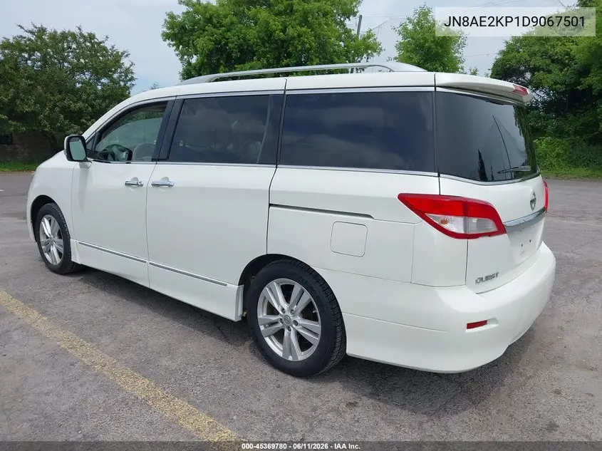 2013 Nissan Quest Sl VIN: JN8AE2KP1D9067501 Lot: 45369780