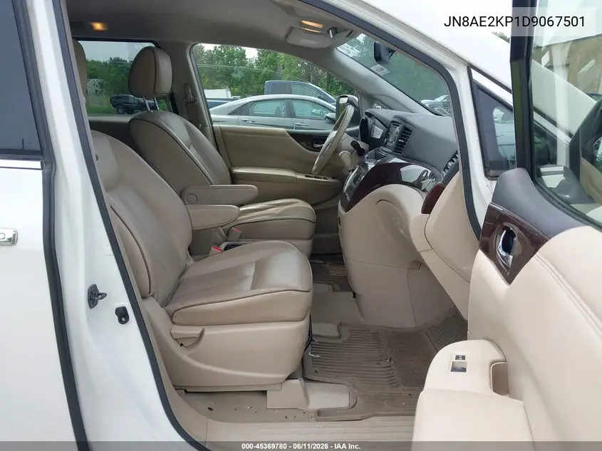 2013 Nissan Quest Sl VIN: JN8AE2KP1D9067501 Lot: 45369780
