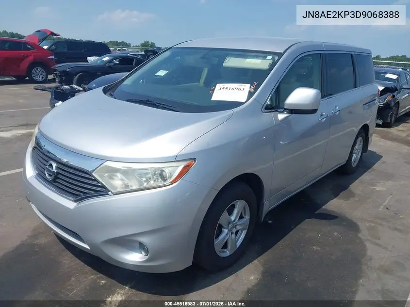 2013 Nissan Quest Sv VIN: JN8AE2KP3D9068388 Lot: 45516983