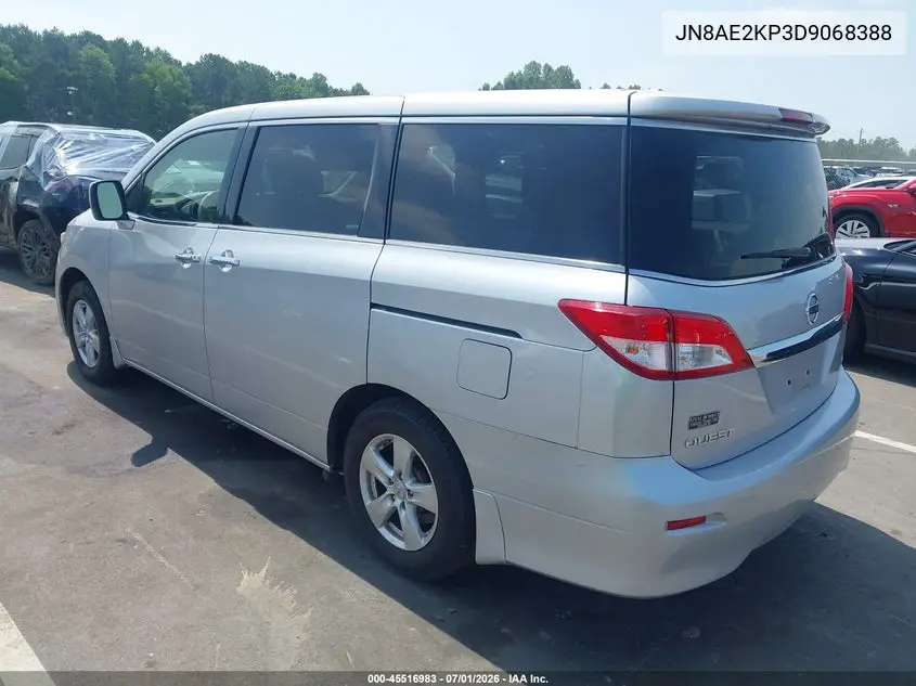 2013 Nissan Quest Sv VIN: JN8AE2KP3D9068388 Lot: 45516983