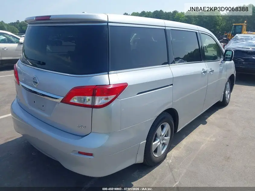 2013 Nissan Quest Sv VIN: JN8AE2KP3D9068388 Lot: 45516983
