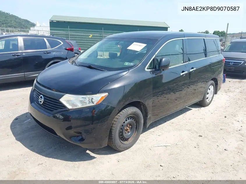 2013 Nissan Quest S VIN: JN8AE2KP8D9070587 Lot: 45593807