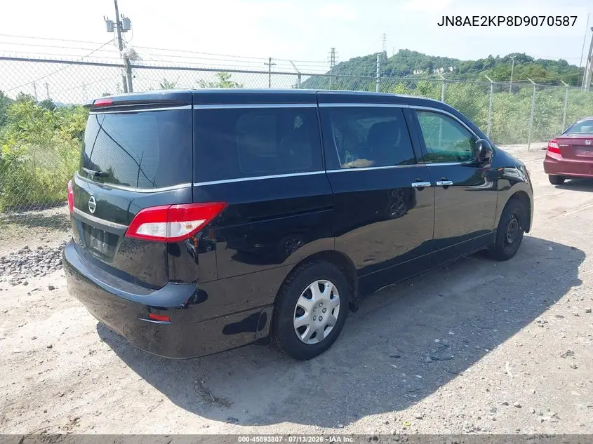 2013 Nissan Quest S VIN: JN8AE2KP8D9070587 Lot: 45593807