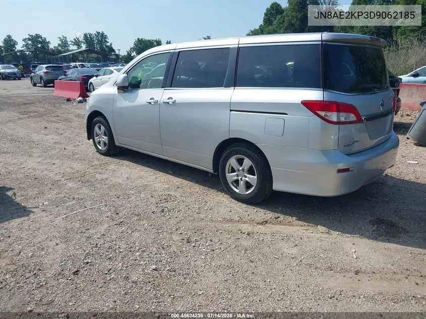 2013 Nissan Quest Sv VIN: JN8AE2KP3D9062185 Lot: 45634236