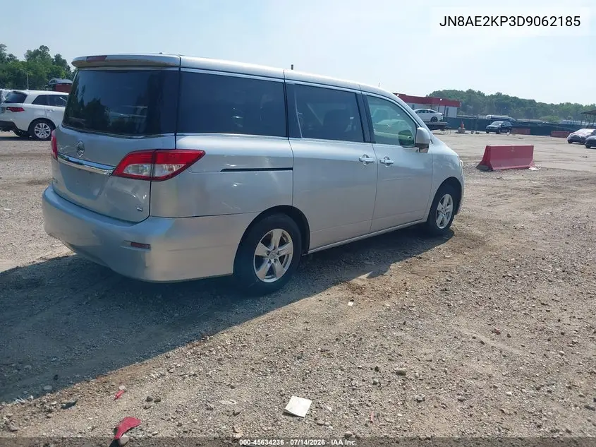 2013 Nissan Quest Sv VIN: JN8AE2KP3D9062185 Lot: 45634236