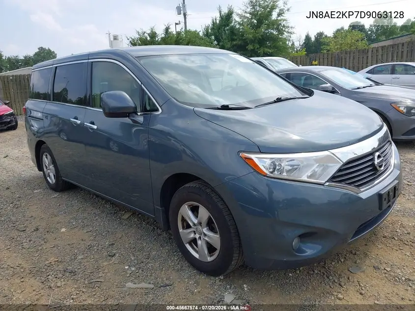 2013 Nissan Quest Sv VIN: JN8AE2KP7D9063128 Lot: 45667574