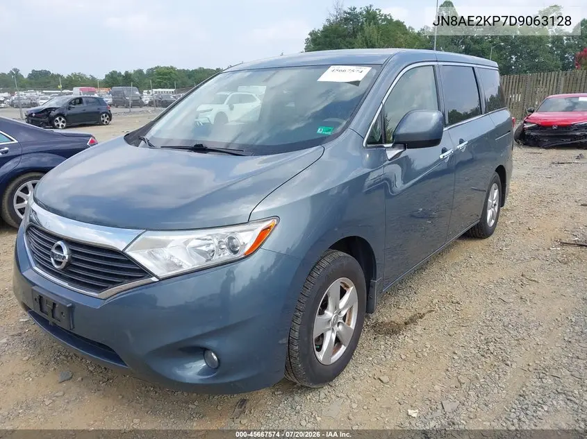 2013 Nissan Quest Sv VIN: JN8AE2KP7D9063128 Lot: 45667574