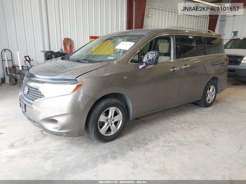2014 Nissan Quest Sv VIN: JN8AE2KP4E9101657 Lot: 45021725