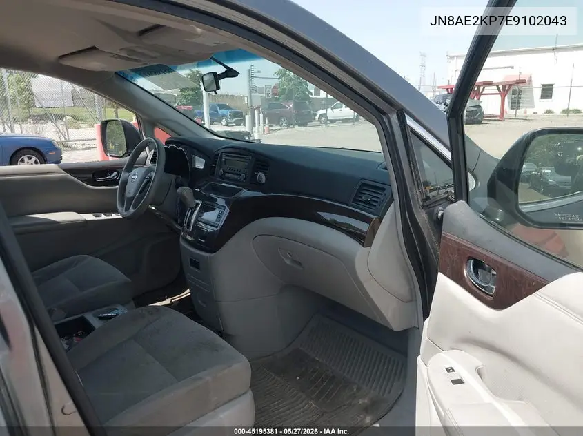 2014 Nissan Quest S VIN: JN8AE2KP7E9102043 Lot: 45195381