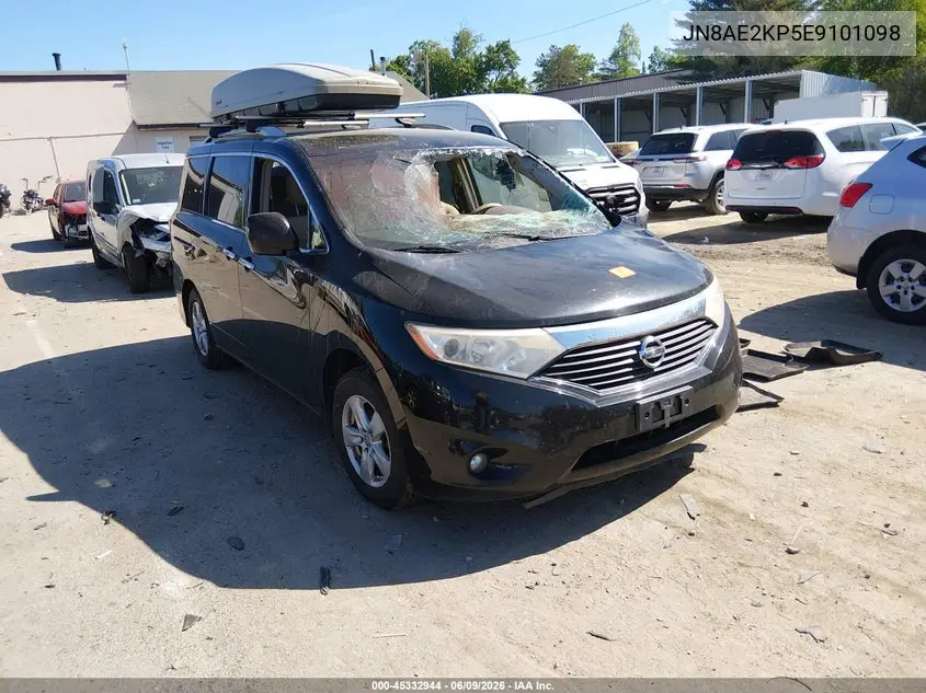2014 Nissan Quest Sv VIN: JN8AE2KP5E9101098 Lot: 45332944