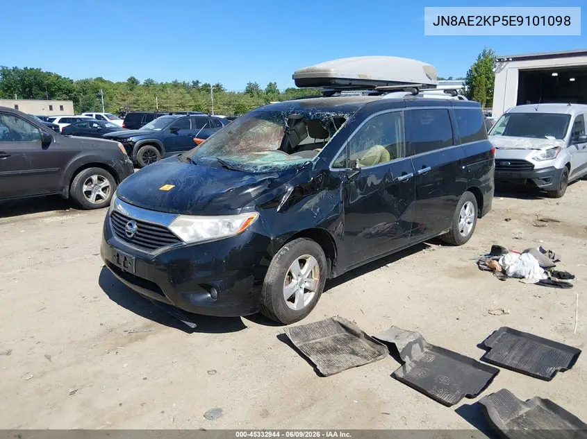 2014 Nissan Quest Sv VIN: JN8AE2KP5E9101098 Lot: 45332944