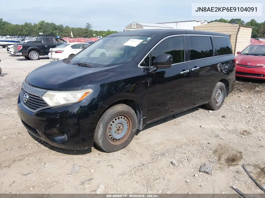2014 Nissan Quest S VIN: JN8AE2KP6E9104091 Lot: 45469770