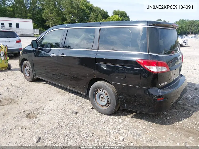2014 Nissan Quest S VIN: JN8AE2KP6E9104091 Lot: 45469770