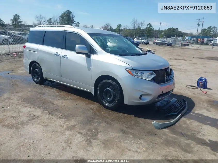2015 Nissan Quest S VIN: JN8AE2KPXF9120859 Lot: 44666086