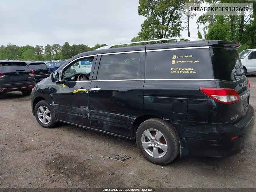 2015 Nissan Quest Platinum/S/Sl/Sv VIN: JN8AE2KP3F9132609 Lot: 45244705