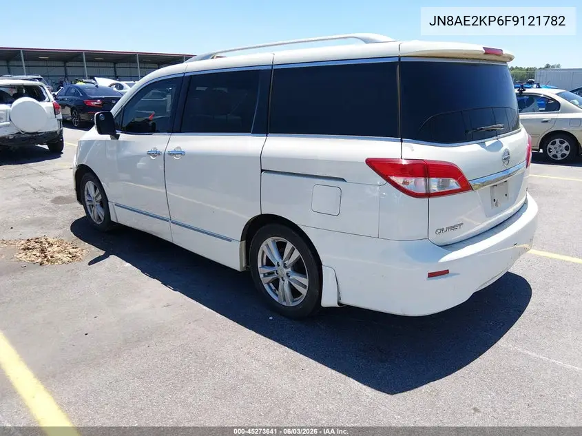 2015 Nissan Quest Sl VIN: JN8AE2KP6F9121782 Lot: 45273641