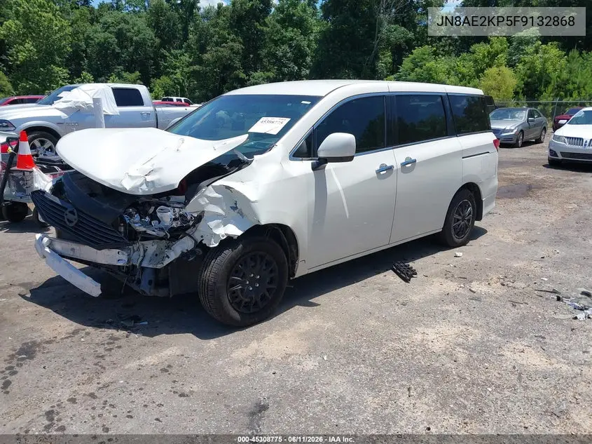2015 Nissan Quest S VIN: JN8AE2KP5F9132868 Lot: 45308775