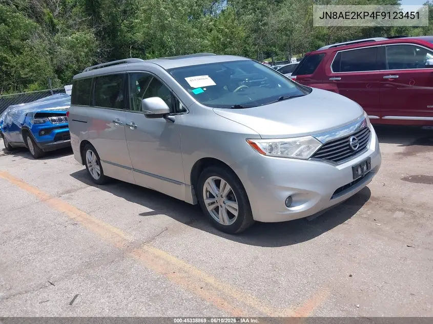 2015 Nissan Quest Sl VIN: JN8AE2KP4F9123451 Lot: 45338869