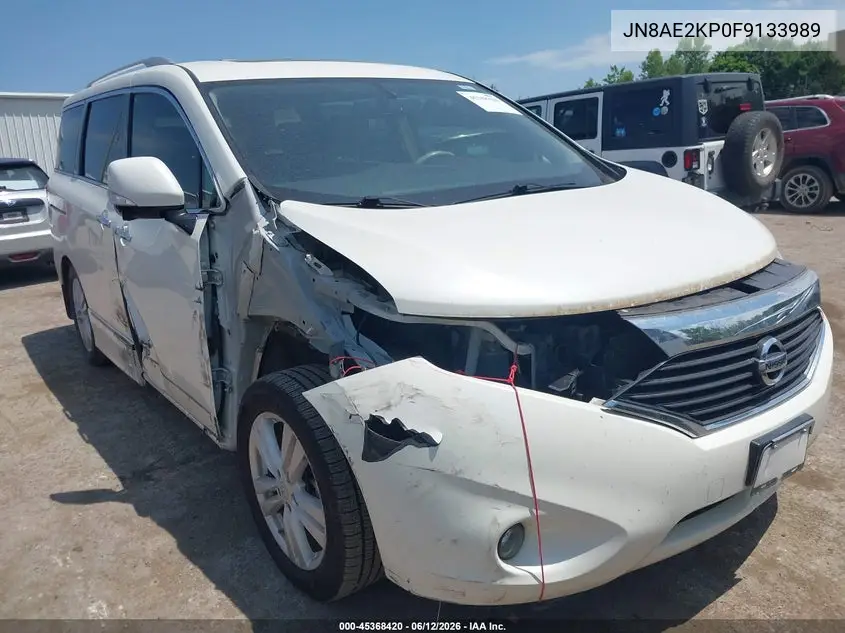 2015 Nissan Quest Platinum VIN: JN8AE2KP0F9133989 Lot: 45368420